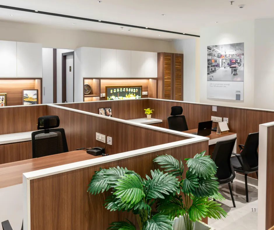 Office cubicle cleaning